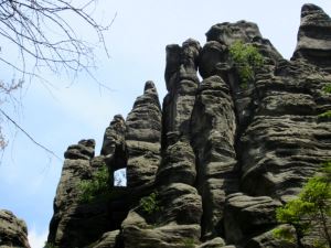 Bizarre Felsen in der Weckelsdorfer Felsenstadt